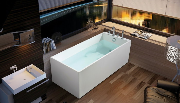 Baño de lujo Baño de acrílico de bañera 140x70 Diseño completo de bañera