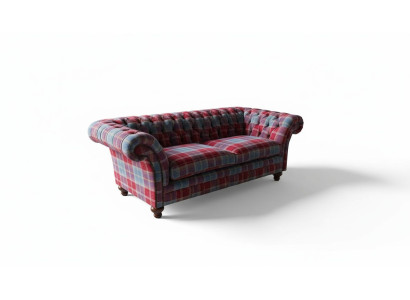 Chesterfield Modern 3 plazas Sofá de diseño de lujo Tela de tapicería Nuevo