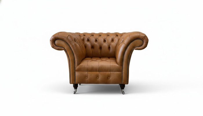 Silla Orejera Asiento Tela de lujo Clásico Chesterfield del salón.