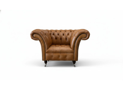 Silla Orejera Asiento Tela de lujo Clásico Chesterfield del salón.