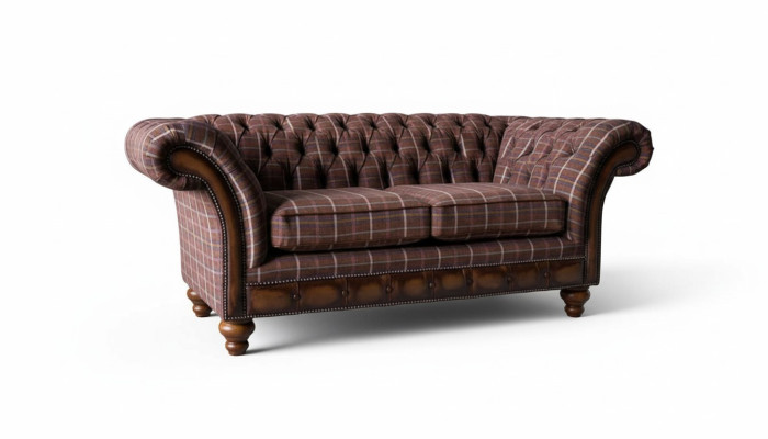 Chesterfield de dos plazas Mueble Sofá de 2 plazas Sofá Lounge Acolchado Couches