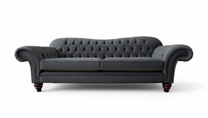Chesterfield sofá de diseño de tela de 3 plazas Sofá Tapizado de lujo