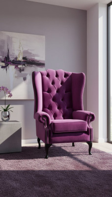 Diseño Chesterfield Sillón Sofá con tapizado Orejero Sofás de 1 plaza