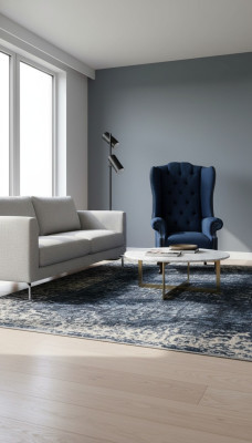 Chesterfield sillón de orejas Relax Butaca Silla Tapizado Tela Textil 1 Asiento
