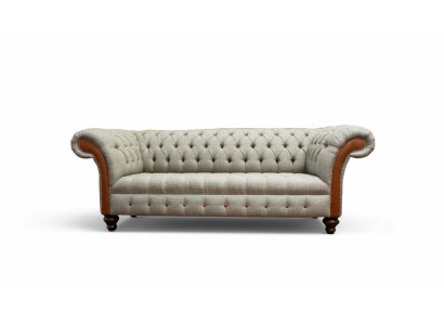 Sofá Chesterfield Diseño de Tapicería Sofá de Lujo Clásico Sofá de 3 Plazas