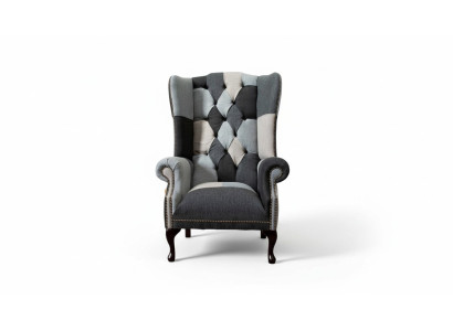 Sillón Chesterfield Sofa Couch Tapizado 1 Plaza Sillón Sofás Textil