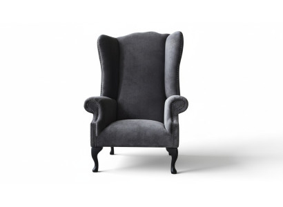 Sillón orejero, sillón de diseño, sofá tapizado, sofá Chesterfield, textil, muebles.