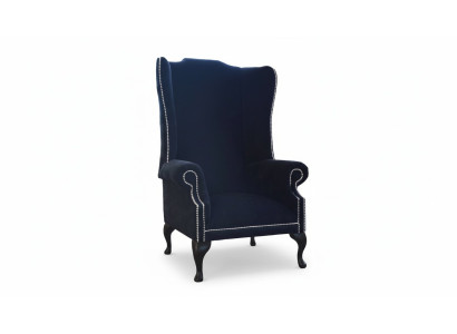 Chesterfield sillón orejero diseño lujo tejido sofás de tela 1 plaza tapizado
