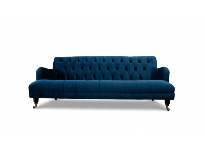 Chesterfield Diseño de lujo Sofá de tela de sofá de asiento Chesterfield tejido de lujo Nuevo