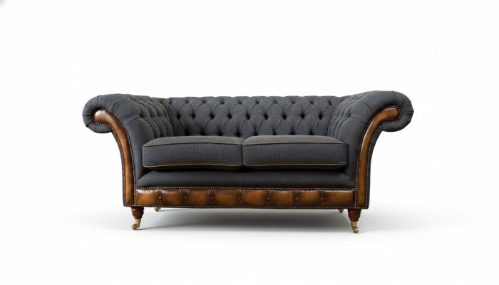 Sofá de 2 plazas Sofás de diseño Sofás tapizados Textiles Chesterfield de dos plazas