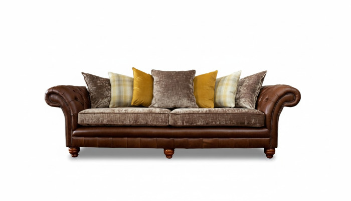 Sofá Couch de 3 plazas diseño sofa tapizado textil clásico tres plazas nuevo.