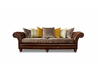 Sofá Couch de 3 plazas diseño sofa tapizado textil clásico tres plazas nuevo.