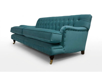 Sofá de 3 plazas de tela, diseño de sofá tapizado moderno Chesterfield 1