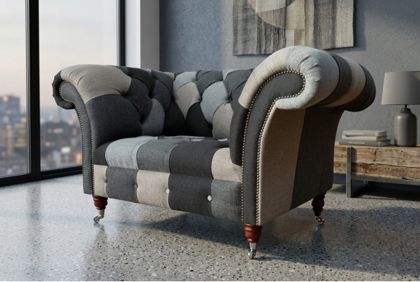 Sofá de tela de lujo de una plaza, nuevo diseño de sillón para la sala.