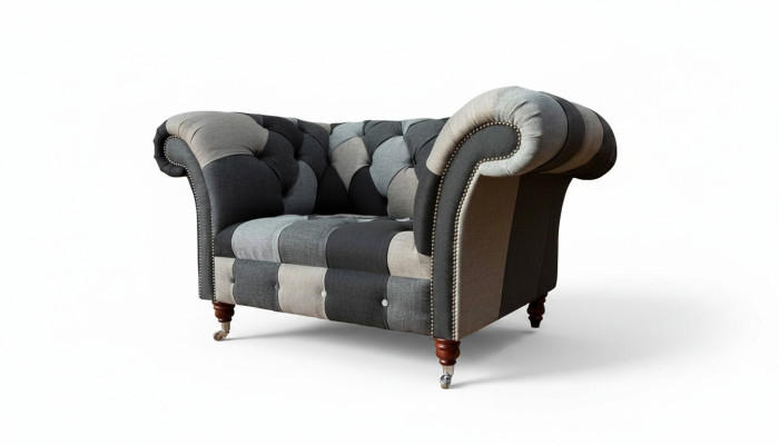 Sofá de tela de lujo de una plaza, nuevo diseño de sillón para la sala.