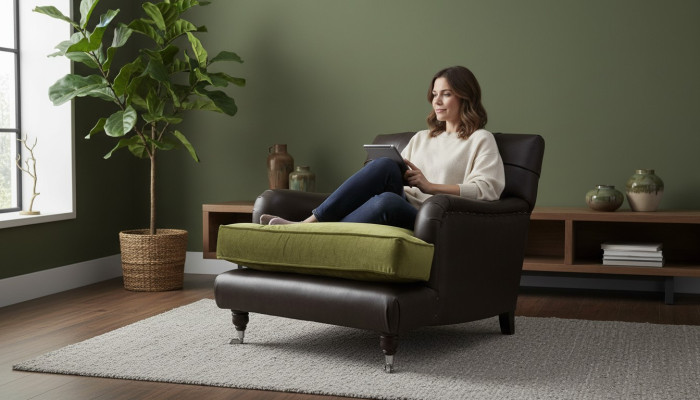 Sillón Chesterfield Diseño Sofá Tapizada Chesterfield Cuero