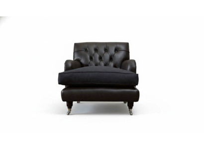 Chesterfield Diseño Sillón Sofá Tapizado Lujo Sofás 1 Asiento Cuero