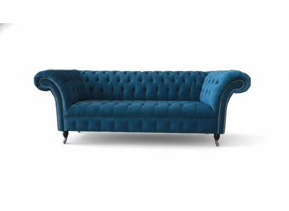 Sofá Chesterfield de tres plazas Sofás de diseño Sofás de tela