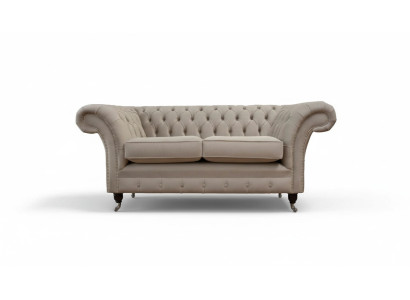 Chesterfield Textil Sofá tapizado Diseño Sofá de lujo Sofás de tela 2 plazas