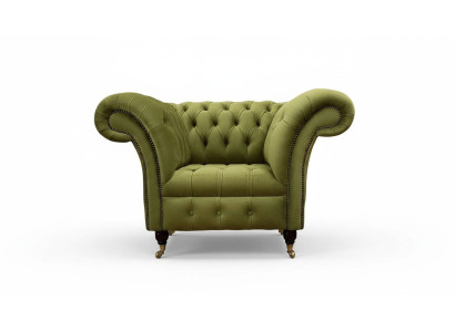 Chesterfield Diseño Sillón Sofá Tapizado Lujo Textil Sofá Individual