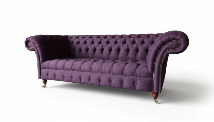 Sofá Chesterfield de 3 plazas, sofá de tela, sofá, tapicería, asiento de 3 plazas, nuevo.