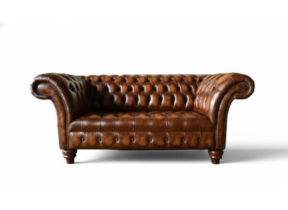 Sofá Chesterfield de lujo de 2 plazas