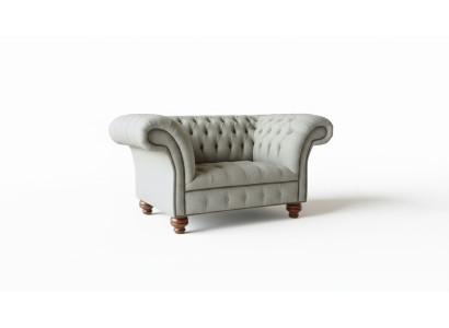 Chesterfield sofá de una plaza sillón sofá tapizado asiento mueble textil tela