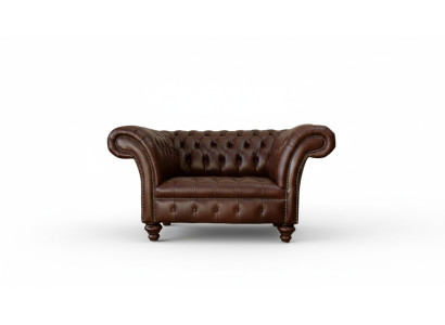 Sofá Chesterfield de sala de estar Sofás Sofá Tapizado de Cuero Moderno de 1,5 plazas