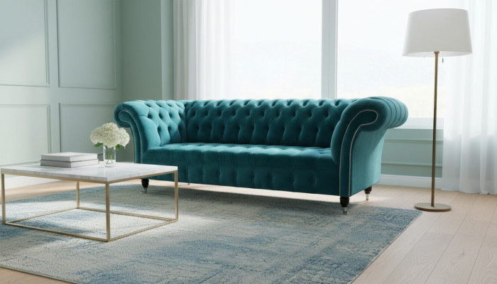Sofá de tres plazas tapizado 3 plazas diseño de sofás de lujo muebles textil nuevo