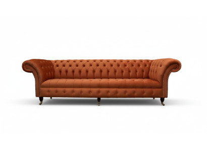 Chesterfield británico tapizado lujo sofá diseño sofá clásico 4 plazas.