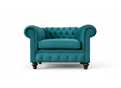 Sofá de diseño de lujo Chesterfield de un asiento, sofá de lujo nuevo