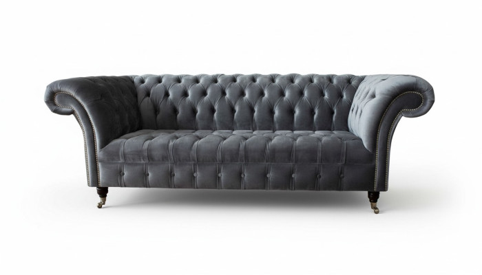 Chesterfield sofá de 3 plazas Diseño Sofás Sofás Tapizados Textil de Tres Plazas