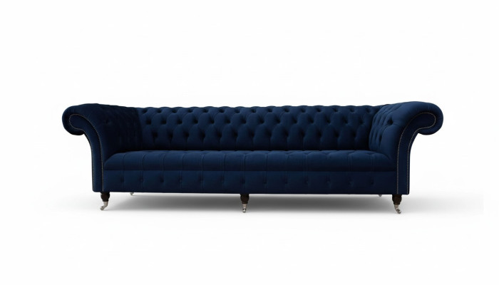 Sofá Chesterfield Sofás de 4 plazas Sofá Tapizado Tela Muebles de sala