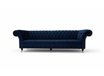 Sofá Chesterfield Sofás de 4 plazas Sofá Tapizado Tela Muebles de sala