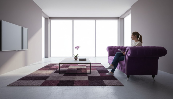 Chesterfield sofá de 3 plazas, diseño de tapicería de tela de lujo, nuevo.
