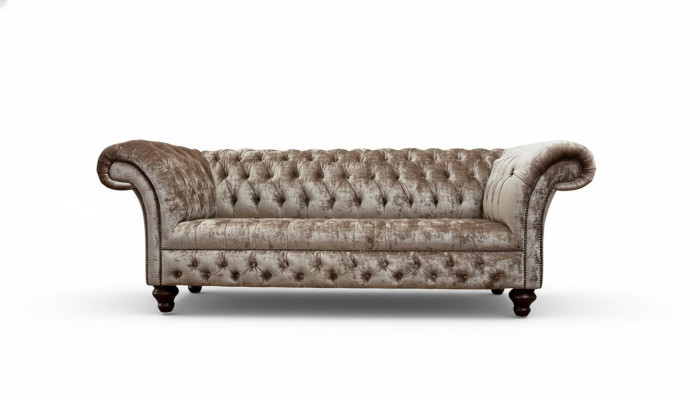 Sofá Chesterfield de 3 plazas diseño acolchado sofás modernos de tres plazas.