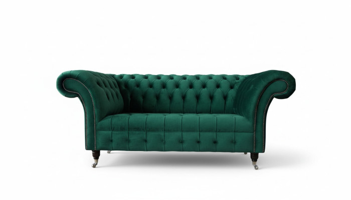 Chesterfield sofá de dos plazas 2 plazas Sofás de diseño Acolchados Asientos modernos Tapizado