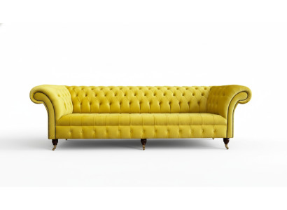 Sofá de cuatro plazas Chesterfield Diseño Sofás Muebles Sala de estar Sofá Tapicería
