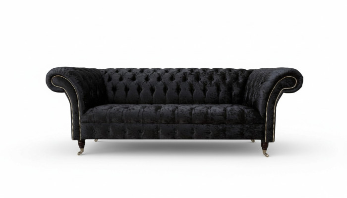 Sofá de lujo textil Chesterfield Sofás Tapizados de dos plazas