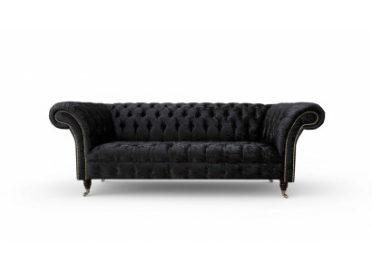 Sofá de lujo textil Chesterfield Sofás Tapizados de dos plazas