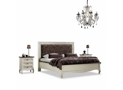 Diseño de dormitorio 3 piezas cama 2x mesita de noche Set de muebles de camas de lujo nuevo.