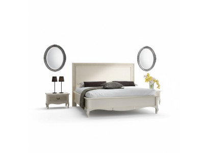 Cama 2x Mesitas de noche 3 piezas Conjunto de dormitorio Muebles Moderno Lujo Camas