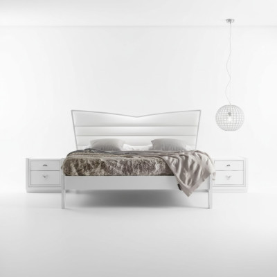 Muebles de diseño cama 2x mesitas de noche 3 piezas set de dormitorio camas de lujo nuevas