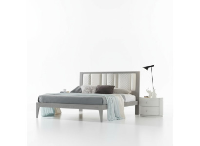 Cama 3 piezas. Dormitorio de lujo Diseño de muebles de dormitorio 2 mesitas de noche.