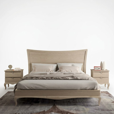 Muebles de diseño moderno de lujo cama 2x mesilla de noche conjunto de dormitorio 3 piezas. Nuevo