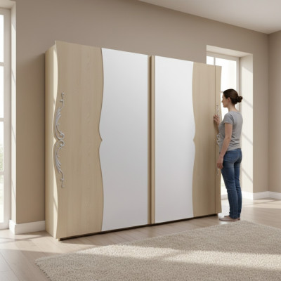 Armario de madera maciza Armario de madera Armario Muebles de dormitorio Italia