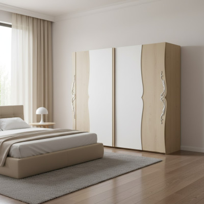 Armario de madera maciza Armario de madera Armario Muebles de dormitorio Italia