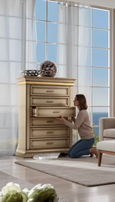 Diseño de cómoda para dormitorio con cajones Diseño de muebles italianos.