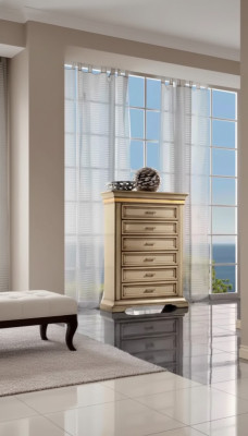 Diseño de cómoda para dormitorio con cajones Diseño de muebles italianos.