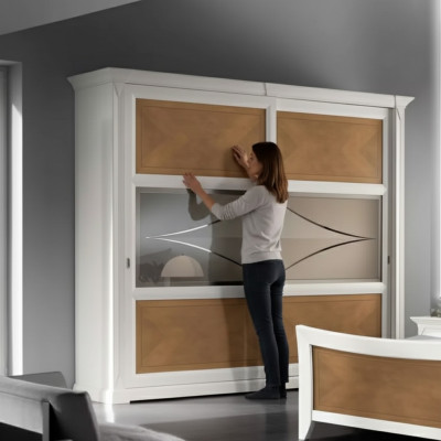 Diseñador Armarios Muebles Hogar Muebles Madera Armario Blanco